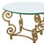 Art Deco Art Deco Glass Top Giltwood Circular Side Table For Sale - Image 3 of 4