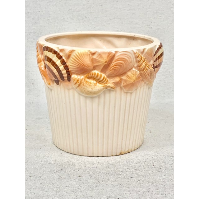 Vintage Ceramic Shell Planter For Sale - Image 11 of 11