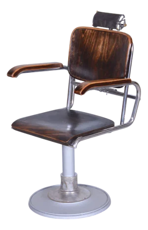 Bauhaus Hairdresser Chair in Beech attributed to Mücke - Melder, Czech, 1930s