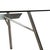 Glass and Silver Metal Dining Table from Rolf Benz For Sale - Image 6 of 11