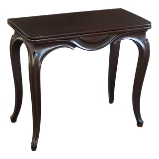 Vintage English Rococo Revival Game Table in Wood, 1920s For Sale