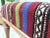 Wood Turkish Kilim Pouffe Padded Footstool For Sale - Image 7 of 8