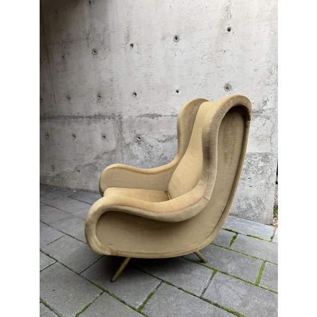 Mid-Century Modern 1950s Marco Zanuso Vintage “Senior” Lounge Chair For Sale - Image 3 of 6