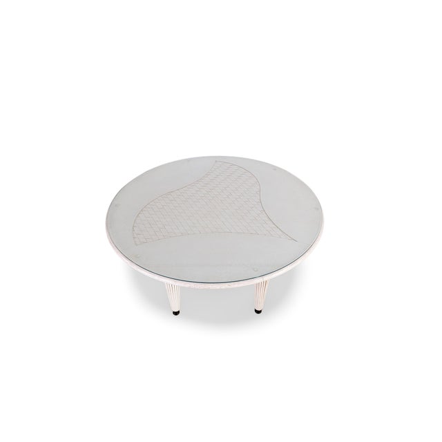 Vintage Dining Table in Bamboo and Rattan from Flechtatelier Schütz For Sale - Image 5 of 11