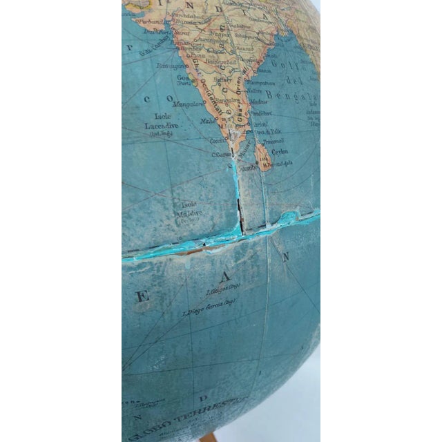 Terrestrial Globe by Antonio Vallardi For Sale - Image 6 of 10