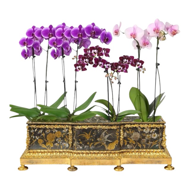 A Fine 19th Century French Gilt Bronze Chinoiserie Jardiniere by Barbedienne For Sale