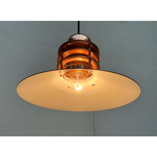 Vintage Danish Copper Nyhavn Pendant Lamp by Alfred Homann and Ole V. Kjær for Louis Poulsen, 1980s For Sale - Image 10 of 18