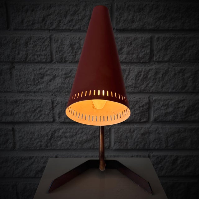 Mid-Century Modern Table Lamp from Gnosjö Konstsmide, Sweden, 1950s For Sale - Image 4 of 10
