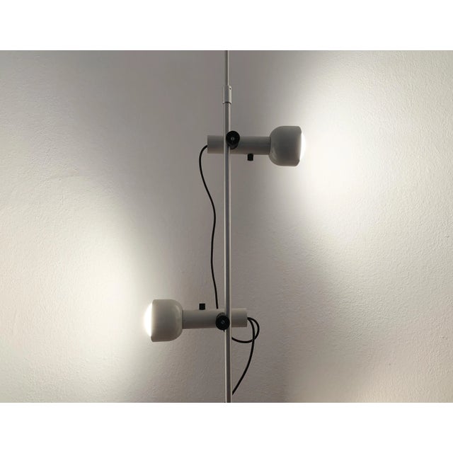 Black Mid-Century German GDR Space Age Pole Floor Lamp from Narva For Sale - Image 8 of 18