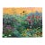 Golden Hour - Original Gold and Green Landscape Mixed Media Work on Handmade Paper by Michaela Jean For Sale
