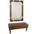 Brown Moskosel Hall Set with Mirror, Set of 2 For Sale - Image 8 of 8