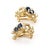 This beautiful pair of earrings are crafted from 18k yellow gold with a polished finish. It features a floral form with...