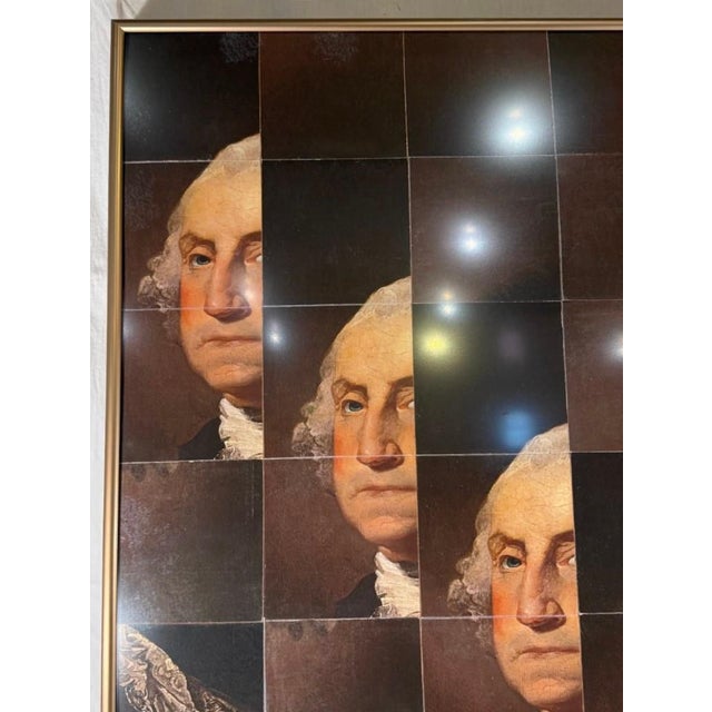 Black "Four Georges" #1/5 — Framed Collage, Herbert Simon 2008 For Sale - Image 8 of 10
