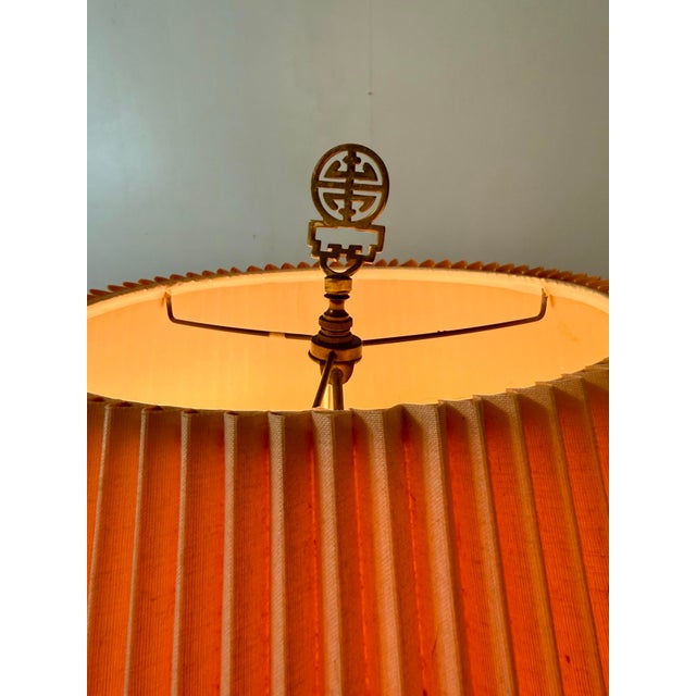Mid 20th Century Chinoiserie Peacock Floral Lamp For Sale - Image 10 of 12