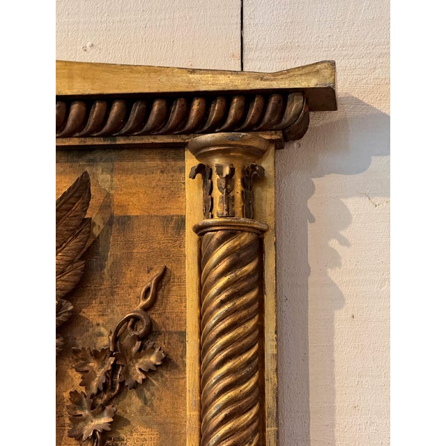 English 19th Century Giltwood Pier Mirror With Carved Eagle For Sale - Image 3 of 5
