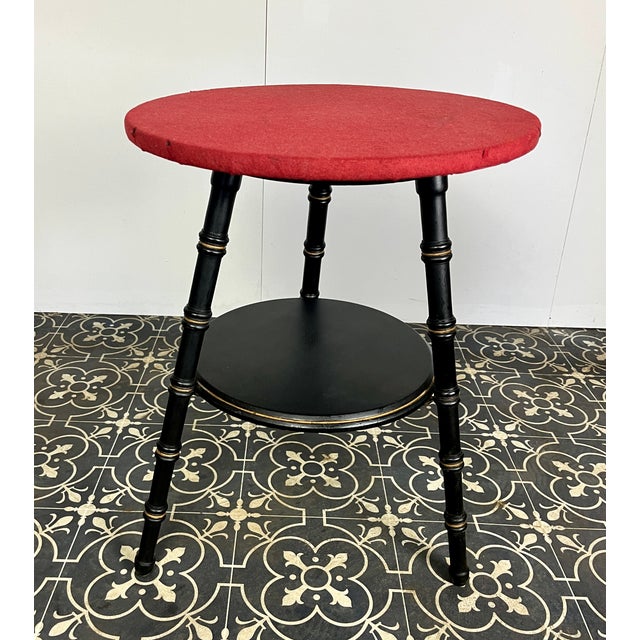 Ebonised Side Table in Faux Bamboo For Sale - Image 10 of 13