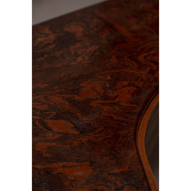 Wood Boomerang-Shaped Coffee Table, Belgium, 1970 For Sale - Image 7 of 11