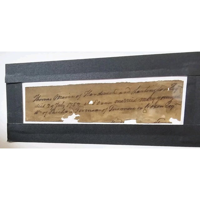 18th Century English Portrait of Thomas Maire of Hardwick Oil on Canvas Framed For Sale - Image 10 of 10