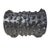 Mid 20th Century Black Brutalist Faux Bois Concrete Log Planter With Sculptural Bark Texture For Sale - Image 9 of 9