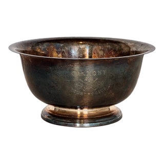 Vintage Silver Plated Bowl, "Oakmont Country Club" For Sale