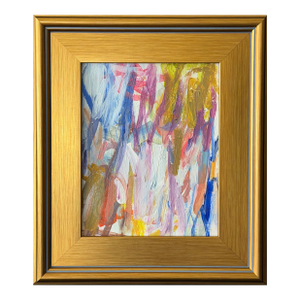 Framed Abstract Expressionist Painting