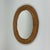 French Riviera Oval Rattan Wall Mirror, France, 1960s For Sale - Image 3 of 12