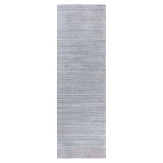 Modern Hand-Knotted Wool Rug in Solid Grey Tones by Doris Leslie Blau For Sale