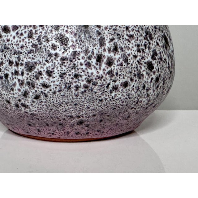 Ceramic Studio Ceramic Art Vase with Speckled Glaze from Töpferhof Römhild, Germany, 1960s For Sale - Image 7 of 10