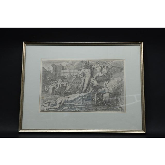 Arnold Van Westerhout after Pietro Testa, Achilles Drags Hector's Body Around the Walls of Troy, 1648, Etching For Sale - Image 9 of 17