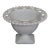 Mid 20th Century Indiana Glass White Milk Glass Open Laced Edge Pedestal Compote Candy Dish For Sale