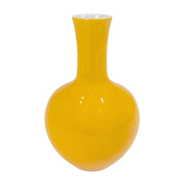 This set of Imperial Yellow vases are made of glass that is of an exceptional density and weight. The centuries-old...