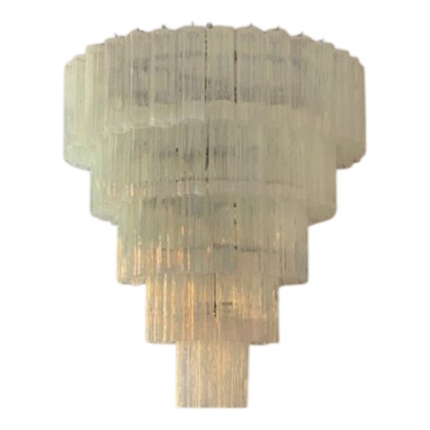 Opal Tronchi Murano Glass Chandelier by Simoeng For Sale
