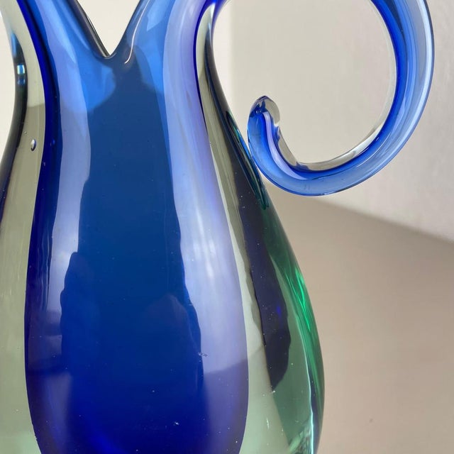 Large Murano Glass Sommerso Vase from Flavio Poli, Italy, 1970s For Sale - Image 10 of 18