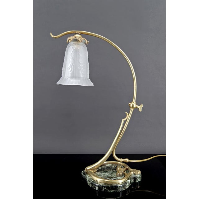 Art Nouveau Desk Lamp in Bronze and Marble, France, 1890s For Sale - Image 18 of 18
