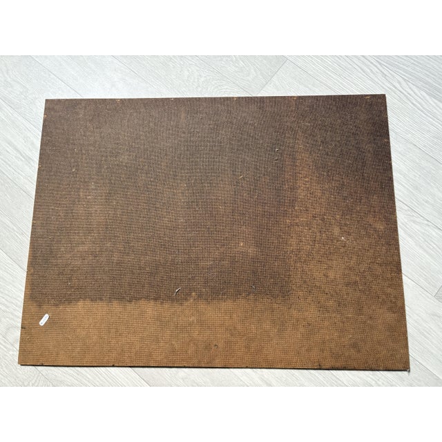 Antique Painting Original Landscape, Cityview, People signed This piece is attributed to the mentioned designer/maker. It...