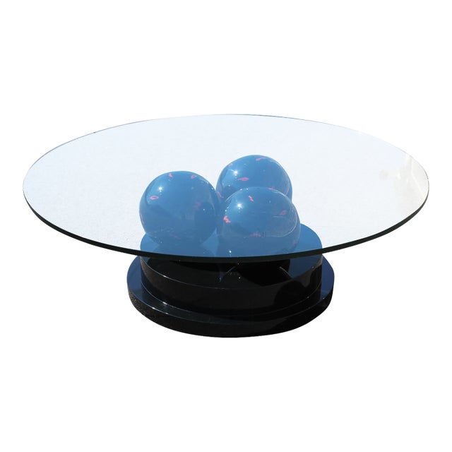 Pierre Giraudon Style Glass-Top Coffee Table For Sale