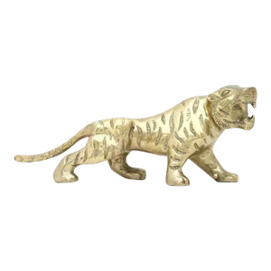 Vintage Brass Tiger Figurine