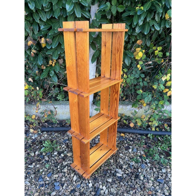 Brutalist Pine Shelf, 1970s For Sale - Image 6 of 10