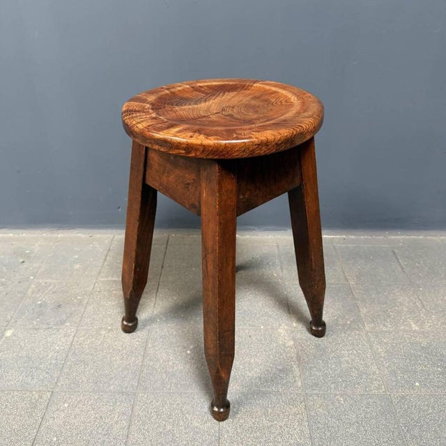 English Arts and Crafts Stools, Set of 4 For Sale - Image 15 of 18