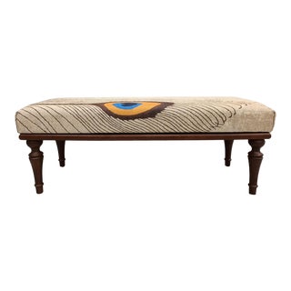 Evil Eye Rug Upholstered Hallway Bench For Sale