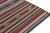 1950s 1950s Vintage Chaput Kilim Rug in Polychromatic Stripe Patterns, Multicolor-5'3''x4'10'' For Sale - Image 5 of 6