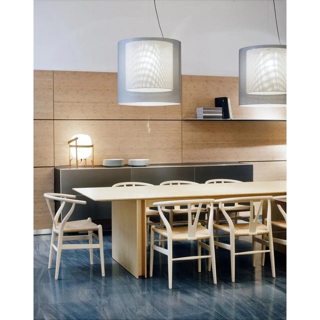 Not Yet Made - Made To Order White Moaré L Pendant Lamp by Antoni Arola For Sale - Image 5 of 7