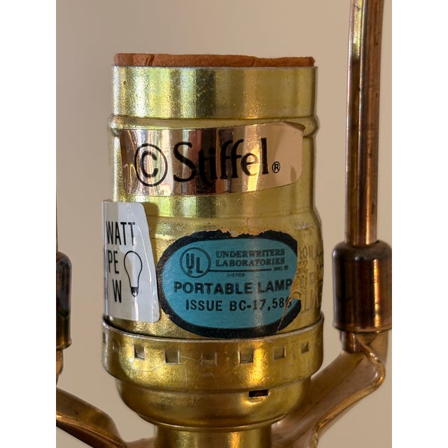 Late 20th Century Stiffel Hollywood Regency Trophy Style Brass Lamp For Sale In Atlanta - Image 6 of 9