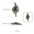 Handcrafted Peacock Motif Brooch Pendant With Multi Gems and Diamonds For Sale - Image 12 of 14