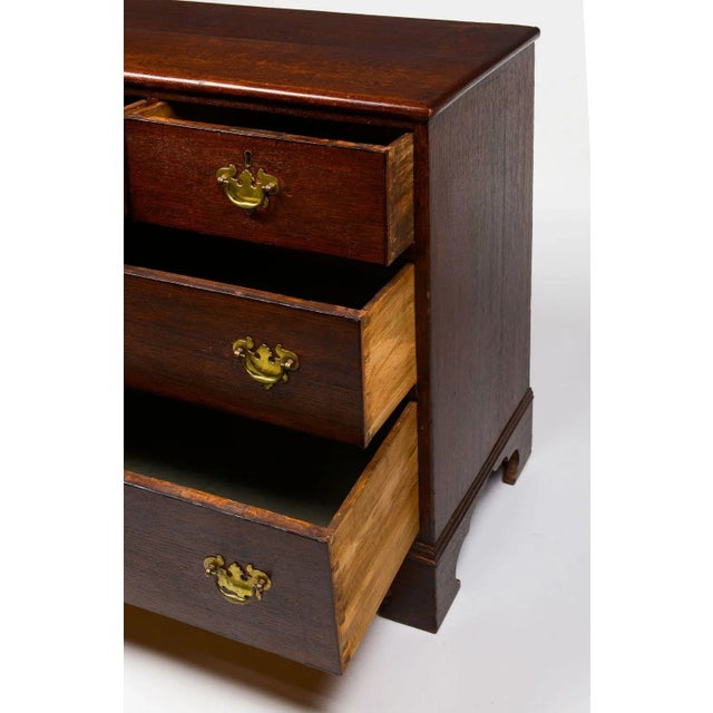 George III Oak Chest of Drawers For Sale - Image 4 of 8
