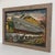 Industrial Vintage Mid-Century Industrial Shipyard Painting Signed Framed Harbor Maritime Scene. For Sale - Image 3 of 10