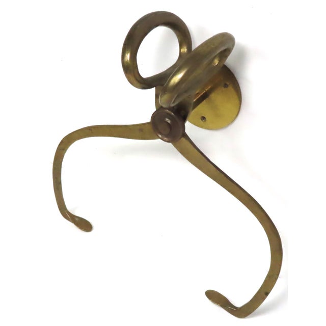 Vintage Brass Ice Delivery Tongs Figurative Paper Towel Holder Chairish