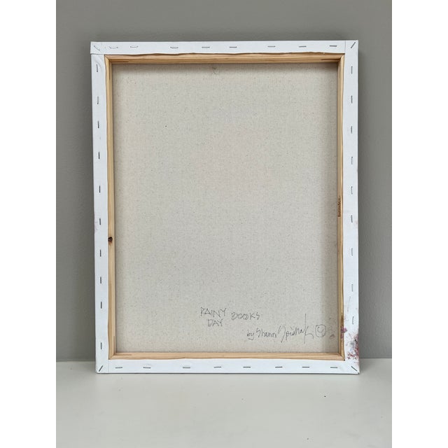 "Rainy Day Books" Original Painting by Shann Spishak For Sale - Image 4 of 5