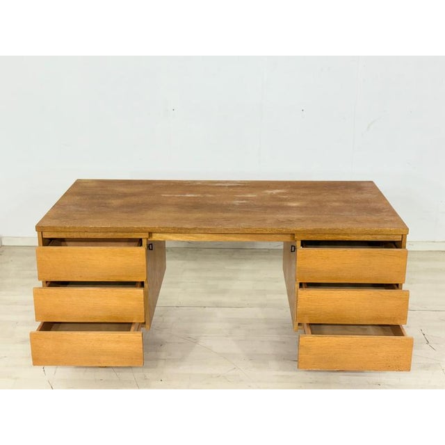 Vintage Freestanding Desk in Oak from Ikea, 1960s For Sale - Image 3 of 17