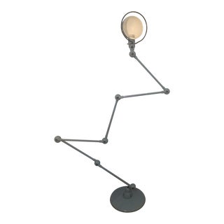 French Jieldé Vintage Zig-Zag 6 Arm Floor Lamp For Sale